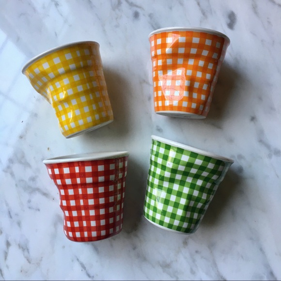 Sur La Table Other - Revol France Crumpled Mini Gingham Cups